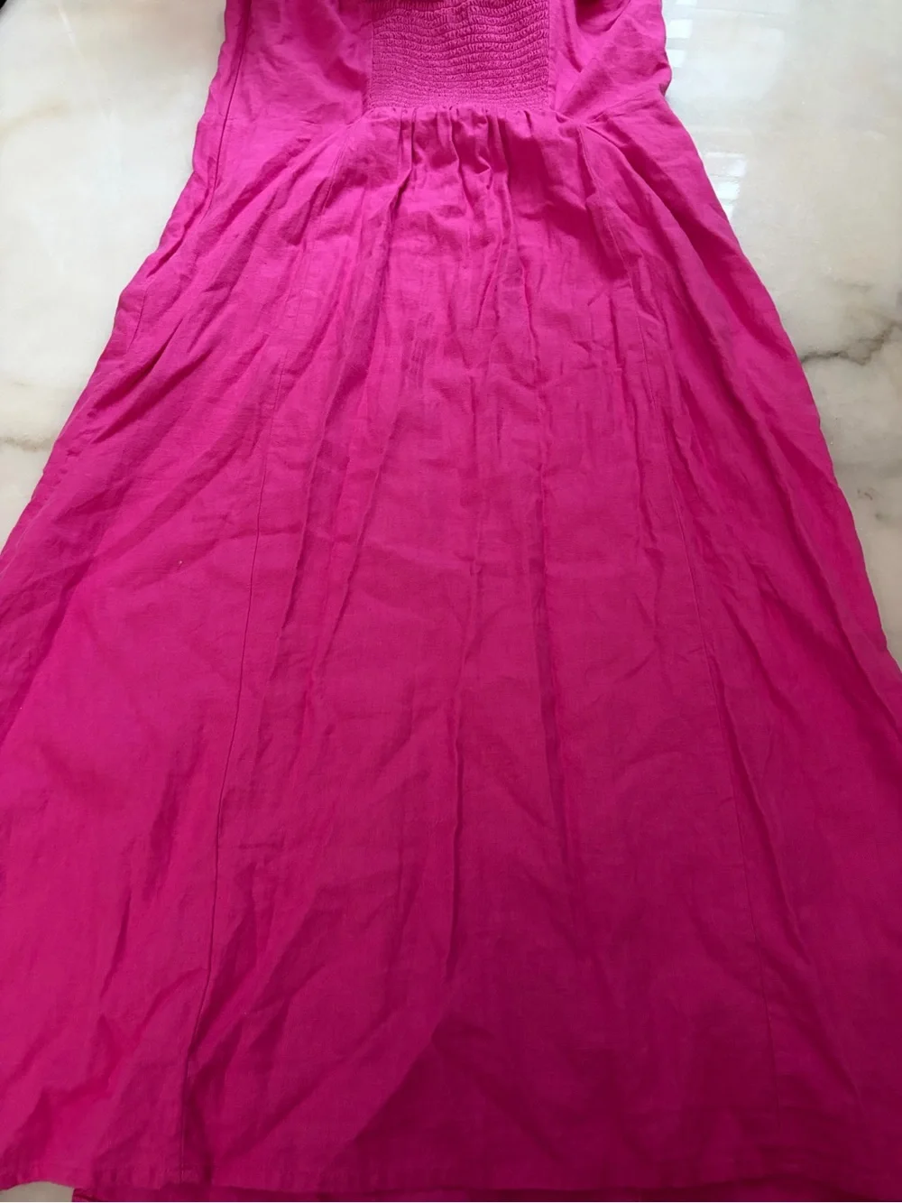 J. Crew Bright Fuchsia Maxi Skirt with Side Slit